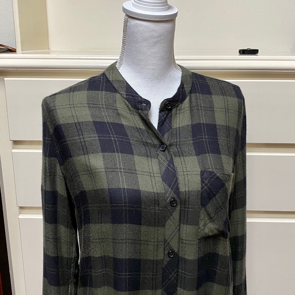 Rails Allison Plaid Button Down Shirt Size Xs - image 4